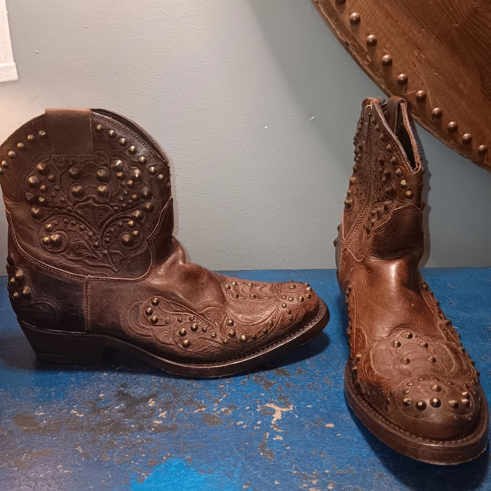 COPY - Ash Vintange Cowboy Boots - Picture 4 of 6